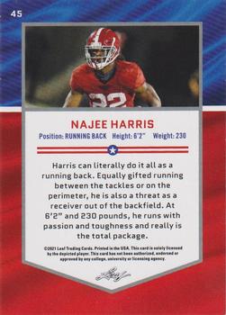 2021 Leaf Draft #45 Najee Harris Back