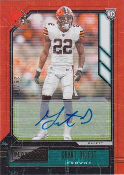 2020 Panini Playbook - Rookies Signatures Gold #184 Grant Delpit Front