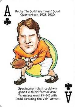 2007 Hero Decks Tennessee Volunteers Football Heroes Playing Cards #A♣ Bobby Dodd Front