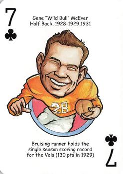2007 Hero Decks Tennessee Volunteers Football Heroes Playing Cards #7♣ Gene McEver Front