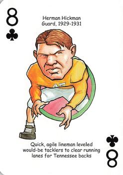 2007 Hero Decks Tennessee Volunteers Football Heroes Playing Cards #8♣ Herman Hickman Front