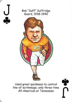 2007 Hero Decks Tennessee Volunteers Football Heroes Playing Cards #J♣ Bob Suffridge Front