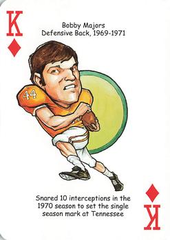 2007 Hero Decks Tennessee Volunteers Football Heroes Playing Cards #K♦ Bobby Majors Front