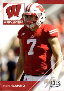 2015 Wisconsin Badgers Program Cards #NNO Michael Caputo Front