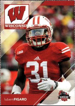 2015 Wisconsin Badgers Program Cards #NNO Lubern Figaro Front