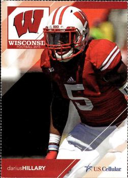 2015 Wisconsin Badgers Program Cards #NNO Darius Hillary Front
