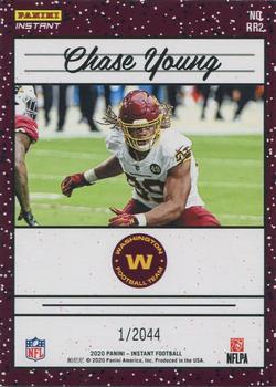 2020 Panini Instant Rated Rookies Retro #RR2 Chase Young Back