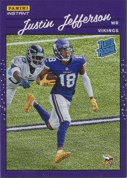2020 Panini Instant Rated Rookies Retro #RR9 Justin Jefferson Front