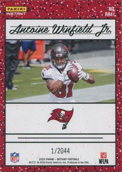 2020 Panini Instant Rated Rookies Retro #RR41 Antoine Winfield Jr. Back