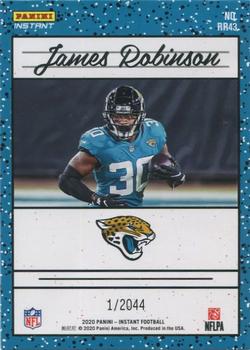 2020 Panini Instant Rated Rookies Retro #RR43 James Robinson Back