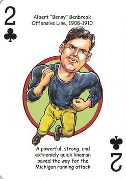 2019 Hero Decks Michigan Wolverines Football Heroes Playing Cards #2♣ Albert Benbrook Front