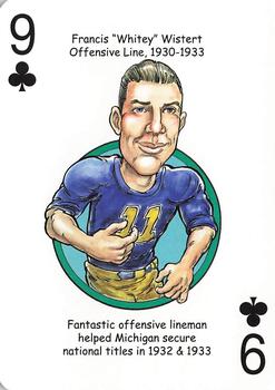 2019 Hero Decks Michigan Wolverines Football Heroes Playing Cards #9♣ Francis Wistert Front