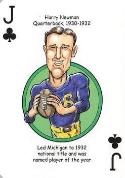 2019 Hero Decks Michigan Wolverines Football Heroes Playing Cards #J♣ Harry Newman Front