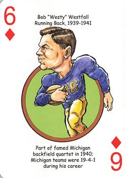 2019 Hero Decks Michigan Wolverines Football Heroes Playing Cards #6♦ Bob Westfall Front