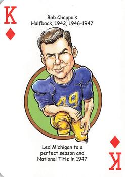 2019 Hero Decks Michigan Wolverines Football Heroes Playing Cards #K♦ Bob Chappuis Front