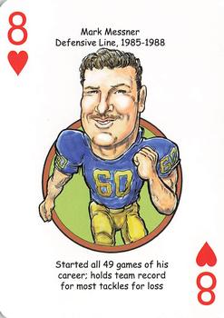 2019 Hero Decks Michigan Wolverines Football Heroes Playing Cards #8♥ Mark Messner Front