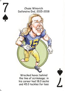 2019 Hero Decks Michigan Wolverines Football Heroes Playing Cards #7♠ Chase Winovich Front