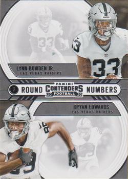 2020 Panini Contenders - Round Numbers #RN-BE Lynn Bowden Jr. / Bryan Edwards Front