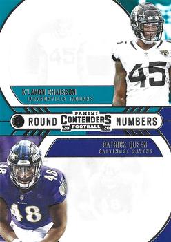2020 Panini Contenders - Round Numbers #RN-CQ K'Lavon Chaisson / Patrick Queen Front