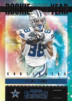 2020 Panini Contenders - Rookie of the Year Contenders #RY-CDL CeeDee Lamb Front