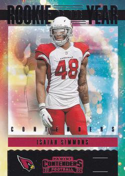 2020 Panini Contenders - Rookie of the Year Contenders #RY-ISI Isaiah Simmons Front