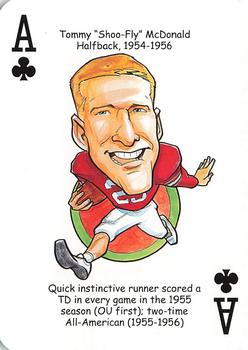 2009 Hero Decks Oklahoma Sooners Football Heroes Playing Cards #A♣ Tommy 