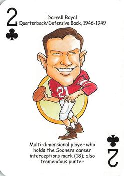 2009 Hero Decks Oklahoma Sooners Football Heroes Playing Cards #2♣ Darrell Royal Front
