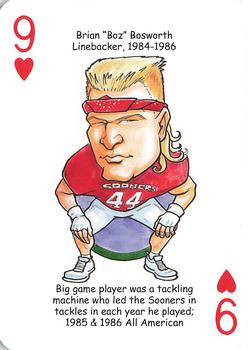 2009 Hero Decks Oklahoma Sooners Football Heroes Playing Cards #9♥ Brian 
