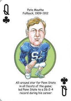 2018 Hero Decks Penn State Nittany Lions Football Heroes Playing Cards #Q♣ Pete Mauthe Front