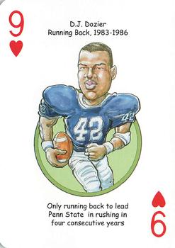 2018 Hero Decks Penn State Nittany Lions Football Heroes Playing Cards #9♥ D.J. Dozier Front