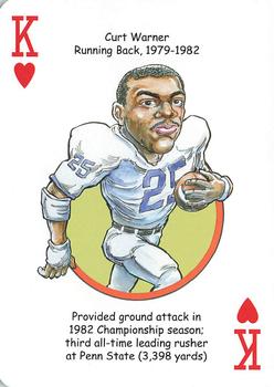 2018 Hero Decks Penn State Nittany Lions Football Heroes Playing Cards #K♥ Curt Warner Front