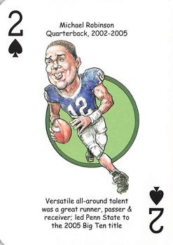 2018 Hero Decks Penn State Nittany Lions Football Heroes Playing Cards #2♠ Michael Robinson Front