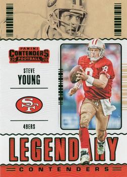 2020 Panini Contenders - Legendary Contenders Emerald #LC-SYO Steve Young Front