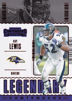 2020 Panini Contenders - Legendary Contenders Ruby #LC-RLE Ray Lewis Front