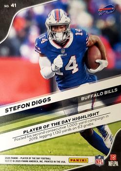 2020 Panini Player of the Day - Rainbow #41 Stefon Diggs Back
