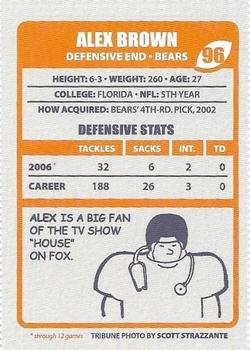2006 Chicago Tribune Chicago Bears #NNO Alex Brown Back