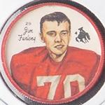 1964 Nalley's CFL Western Conference Football Stars #29 Jim Furlong Front