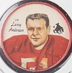 1964 Nalley's CFL Western Conference Football Stars #38 Larry Anderson Front