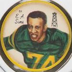 1964 Nalley's CFL Western Conference Football Stars #51 E.A. Sims Front