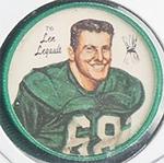 1964 Nally's CFL Western Conference Football Stars #76 Len Legault Front
