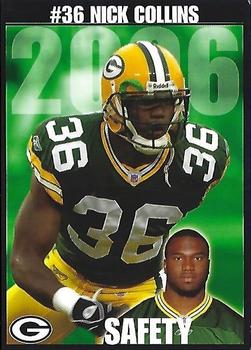2006 Green Bay Packers Police - Hearthstone Homes, Aronson Recycling Company #11 Nick Collins Front