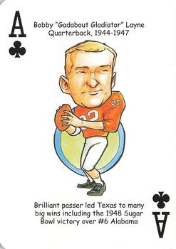 2009 Hero Decks Texas Longhorns Football Heroes Playing Cards #A♣ Bobby 