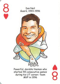 2009 Hero Decks Texas Longhorns Football Heroes Playing Cards #8♥ Dan Neil Front