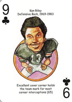 2009 Hero Decks Cincinnati Bengals Football Heroes Playing Cards #9♣ Ken Riley Front