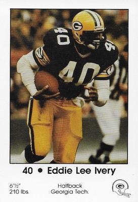1985 Green Bay Packers Police - Local Merchants, Service Clubs, Financial Institutions, Chilton Police Department #5 Eddie Lee Ivery Front