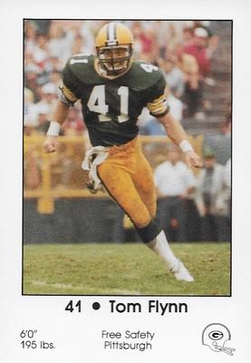 1985 Green Bay Packers Police - Local Merchants, Service Clubs, Financial Institutions, Chilton Police Department #14 Tom Flynn Front