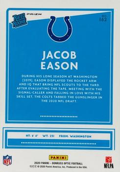 2020 Donruss Optic - Blue Scope #162 Jacob Eason Back