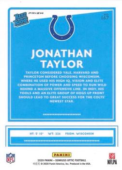 2020 Donruss Optic - Holo #167 Jonathan Taylor Back