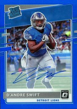 2020 Donruss Optic - Rated Rookies Autographs Blue #159 D'Andre Swift Front