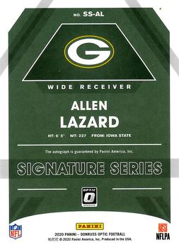 2020 Donruss Optic - Signature Series #SS-AL Allen Lazard Back